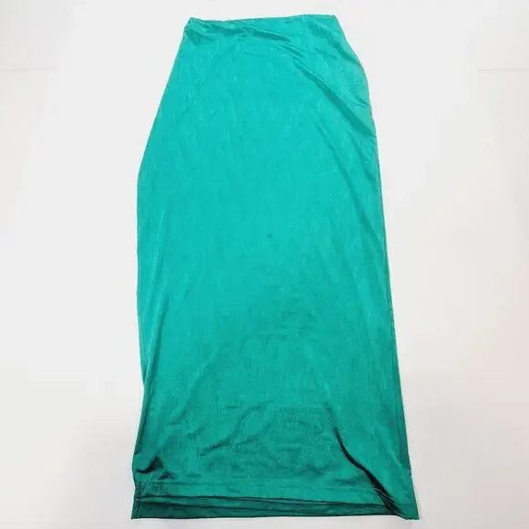 Superdown Karolyna Maxi Skirt Set in Teal Large